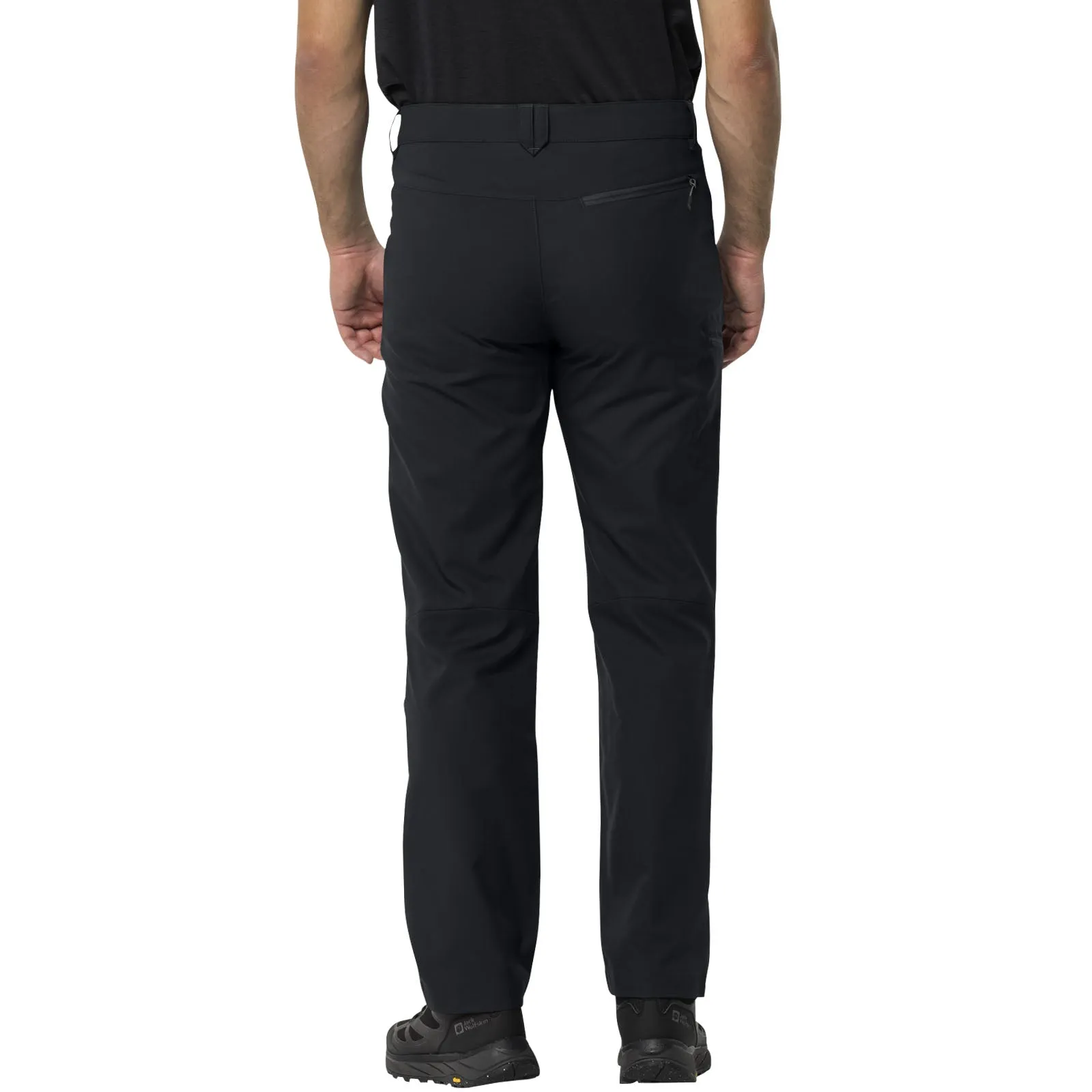 Jack Wolfskin Mens Active Track Softshell Walking Trousers - Phantom