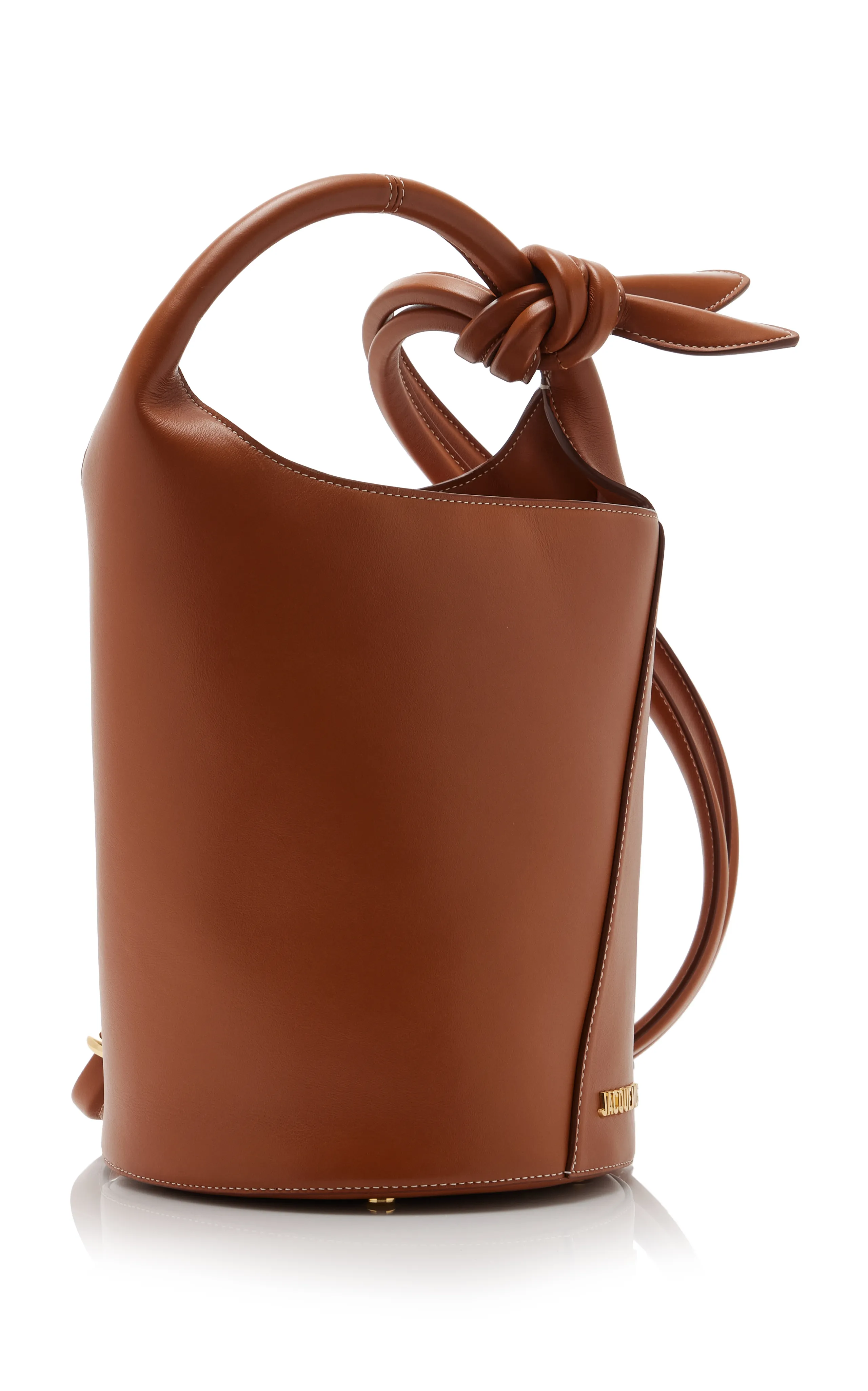 Jacquemus Le Petit Tourni Leather Bucket Bag