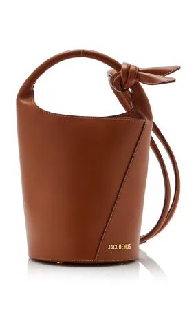 Jacquemus Le Petit Tourni Leather Bucket Bag