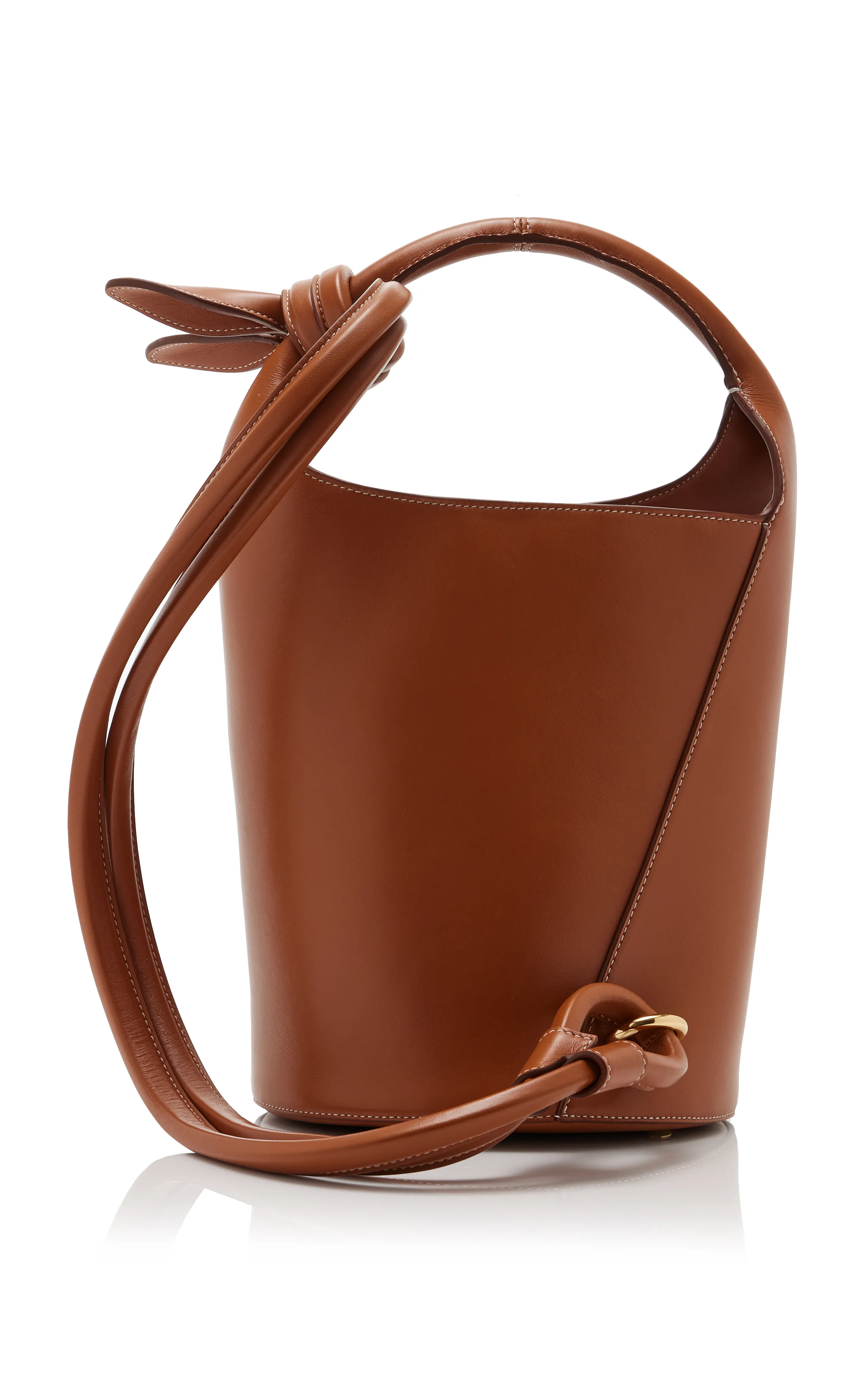 Jacquemus Le Petit Tourni Leather Bucket Bag