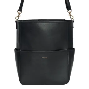 Japanese magazine gift Moussy imitation leather Black Shoulder Bag