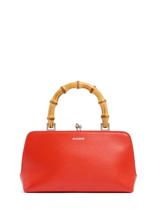 Jil Sander   Mini Goji Bamboo palmellato leather bag 