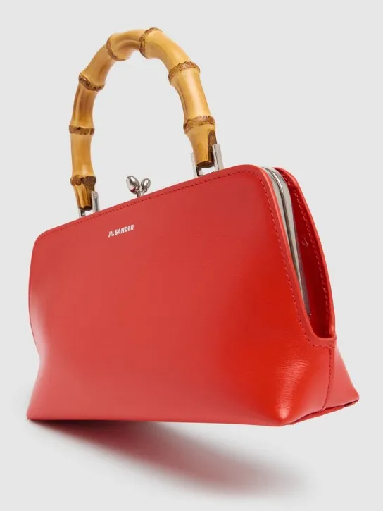 Jil Sander   Mini Goji Bamboo palmellato leather bag 