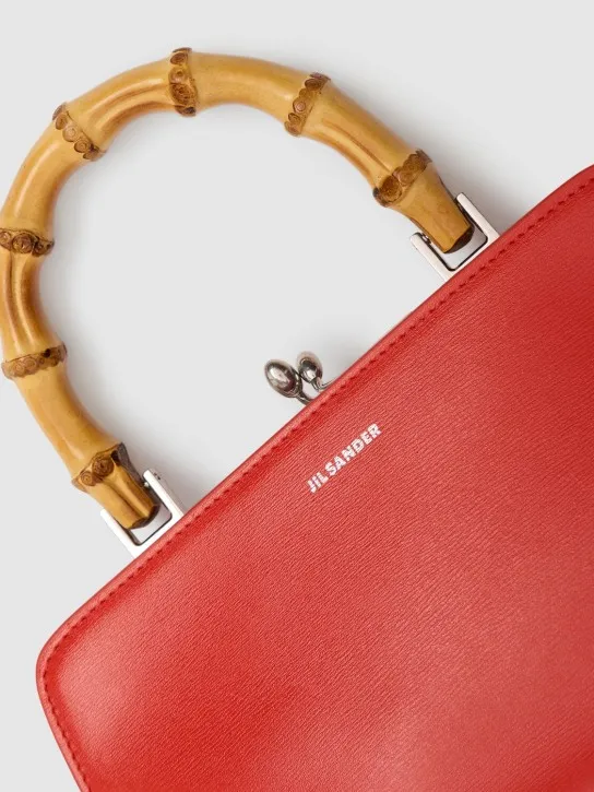 Jil Sander   Mini Goji Bamboo palmellato leather bag 