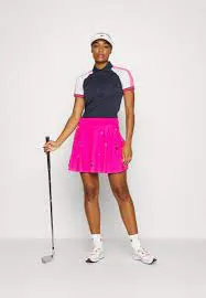 J.Lindeberg Ladies Perinne polo navy/pink