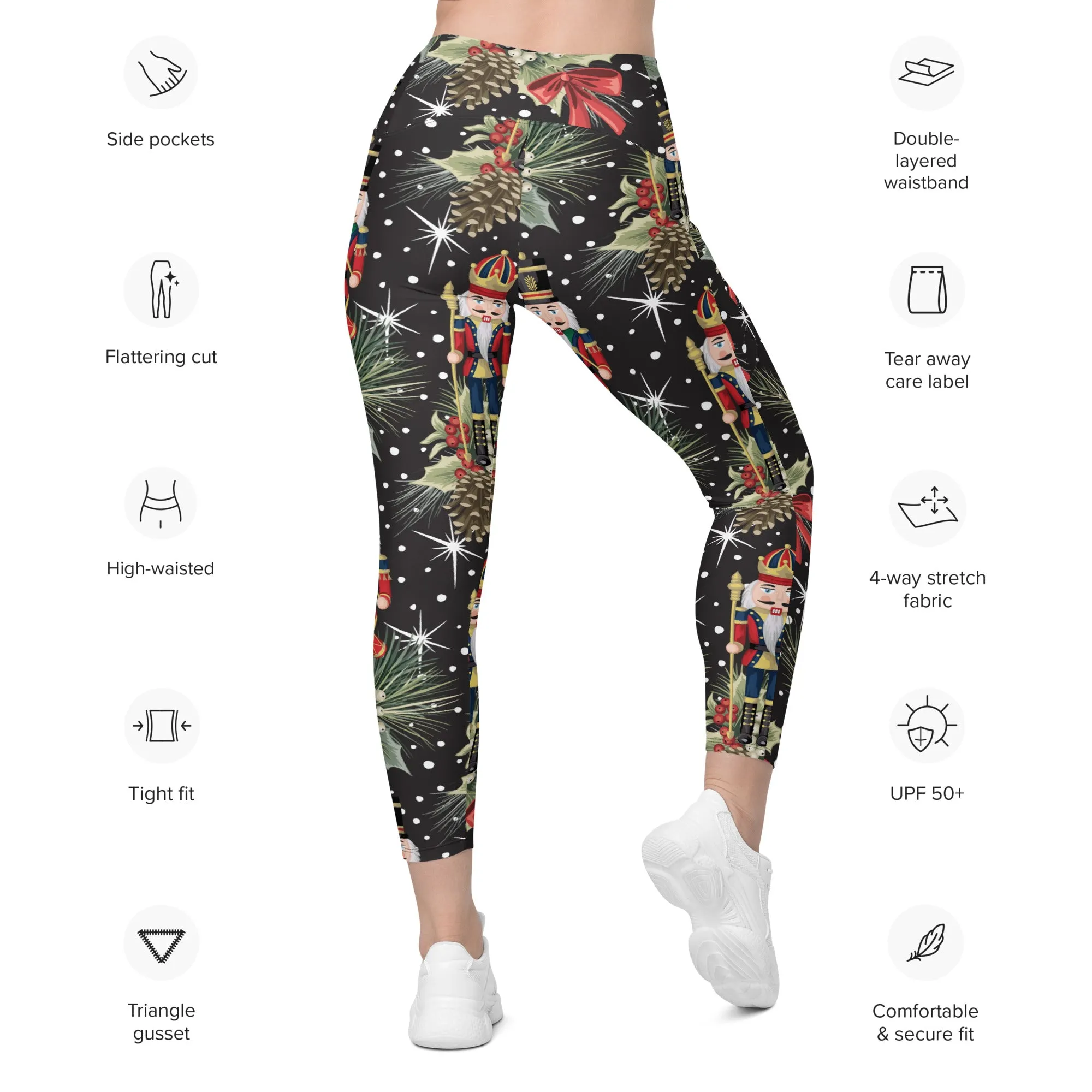 Jolly Nutcrackers Leggings With Pockets