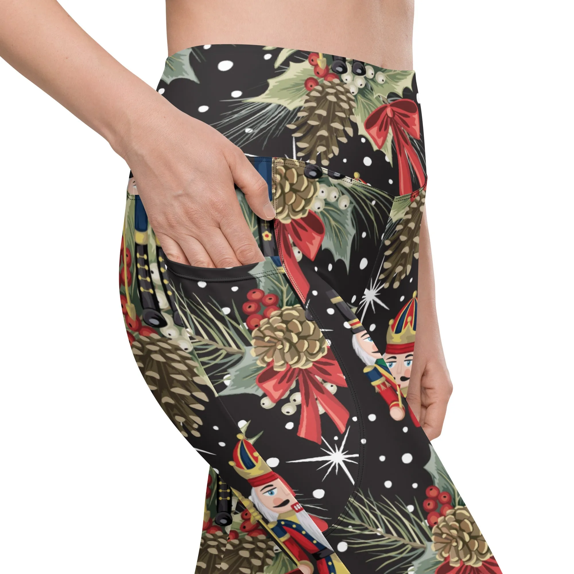 Jolly Nutcrackers Leggings With Pockets