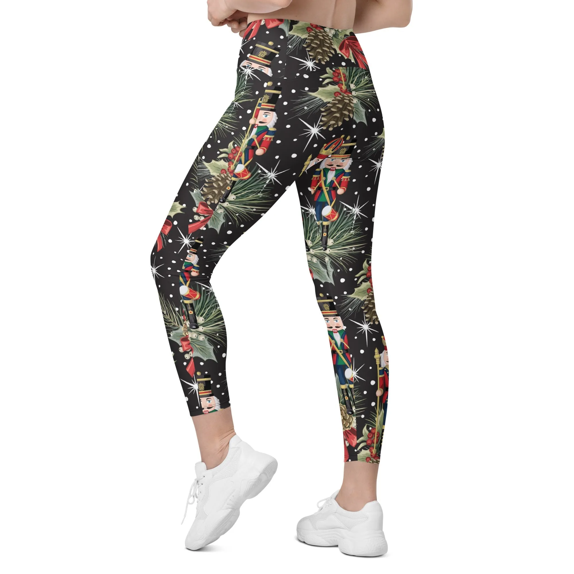 Jolly Nutcrackers Leggings With Pockets