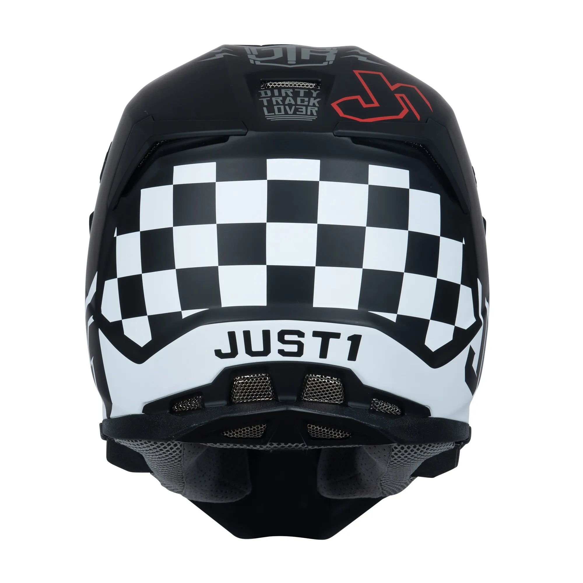 Just1 J22 Flagman Helmet - Red/Titanium/Black