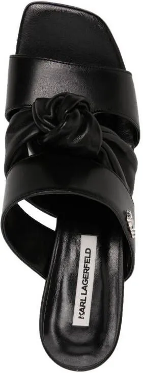 Karl Lagerfeld Panache 80mm knot-detailing sandals Black