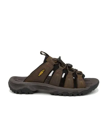 Keen Mens Targhee III Open Toe Slide Sandals - Bison/Mulch