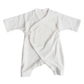 Kids Maki Baby Terry Hadagi Romper - White