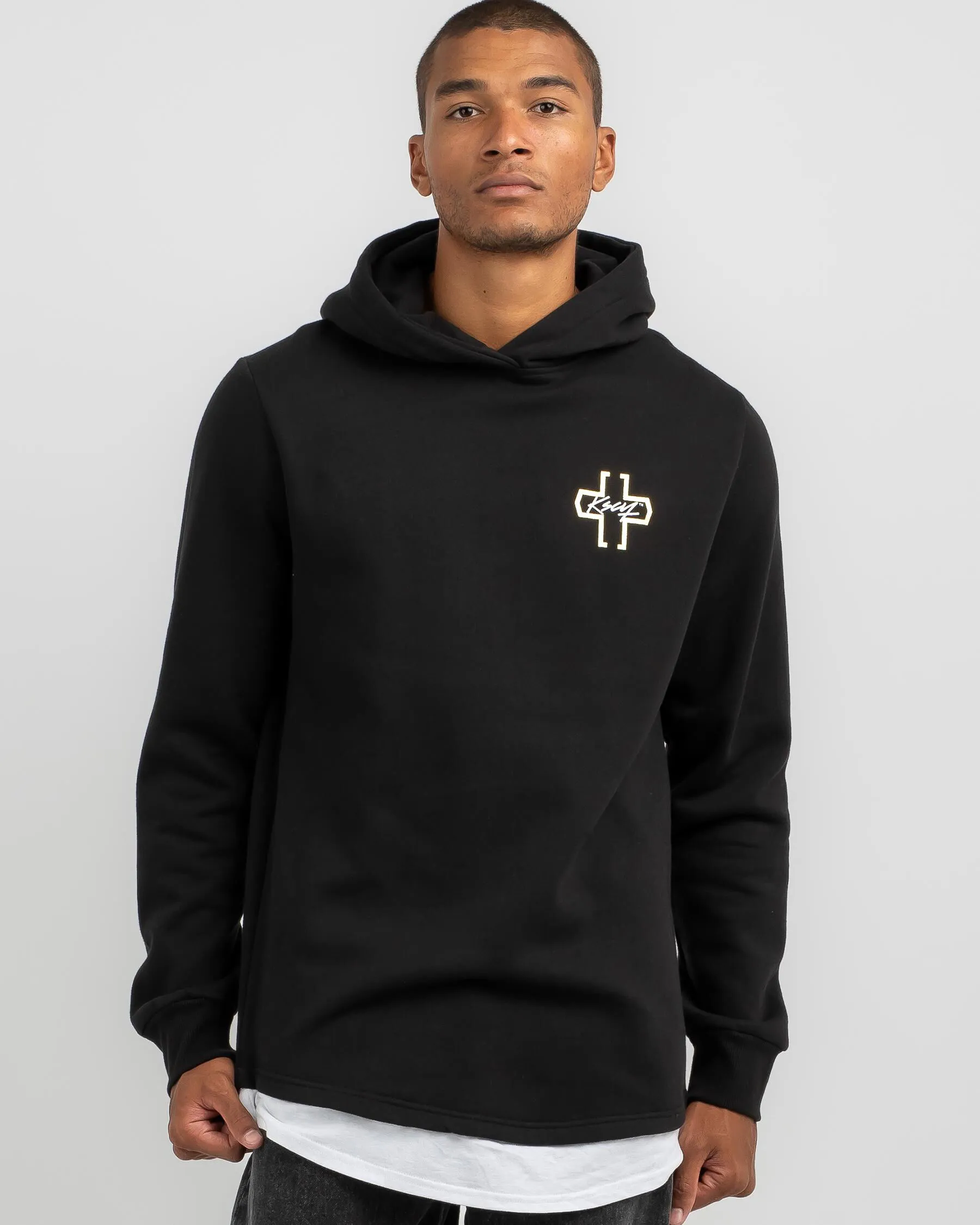 Kiss Chacey Unbowed Hooded Layered Dual Curved Hoodie