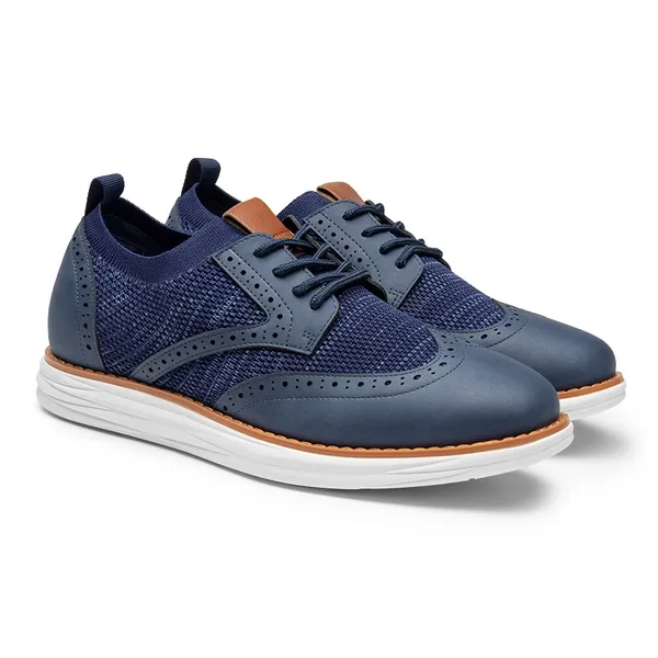 [KnitFlex SmartCraft+] Men's Wingtip Mesh Oxford Sneakers