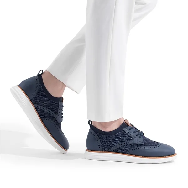 [KnitFlex SmartCraft+] Men's Wingtip Mesh Oxford Sneakers