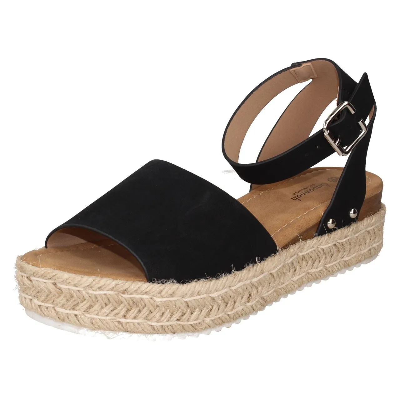 Ladies Savannah Wedge Mule Wide Fit Sandals F1R2039