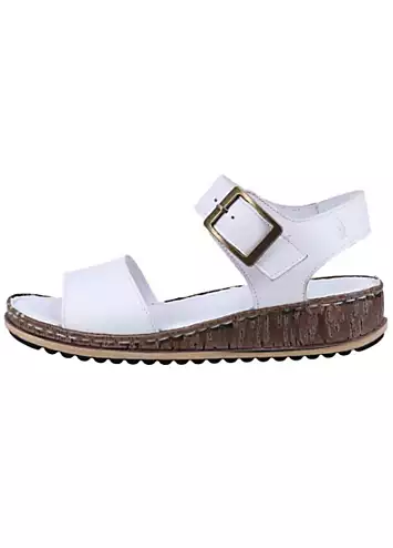 Ladies White Ellie Sandals by Hush Puppies | Look Again