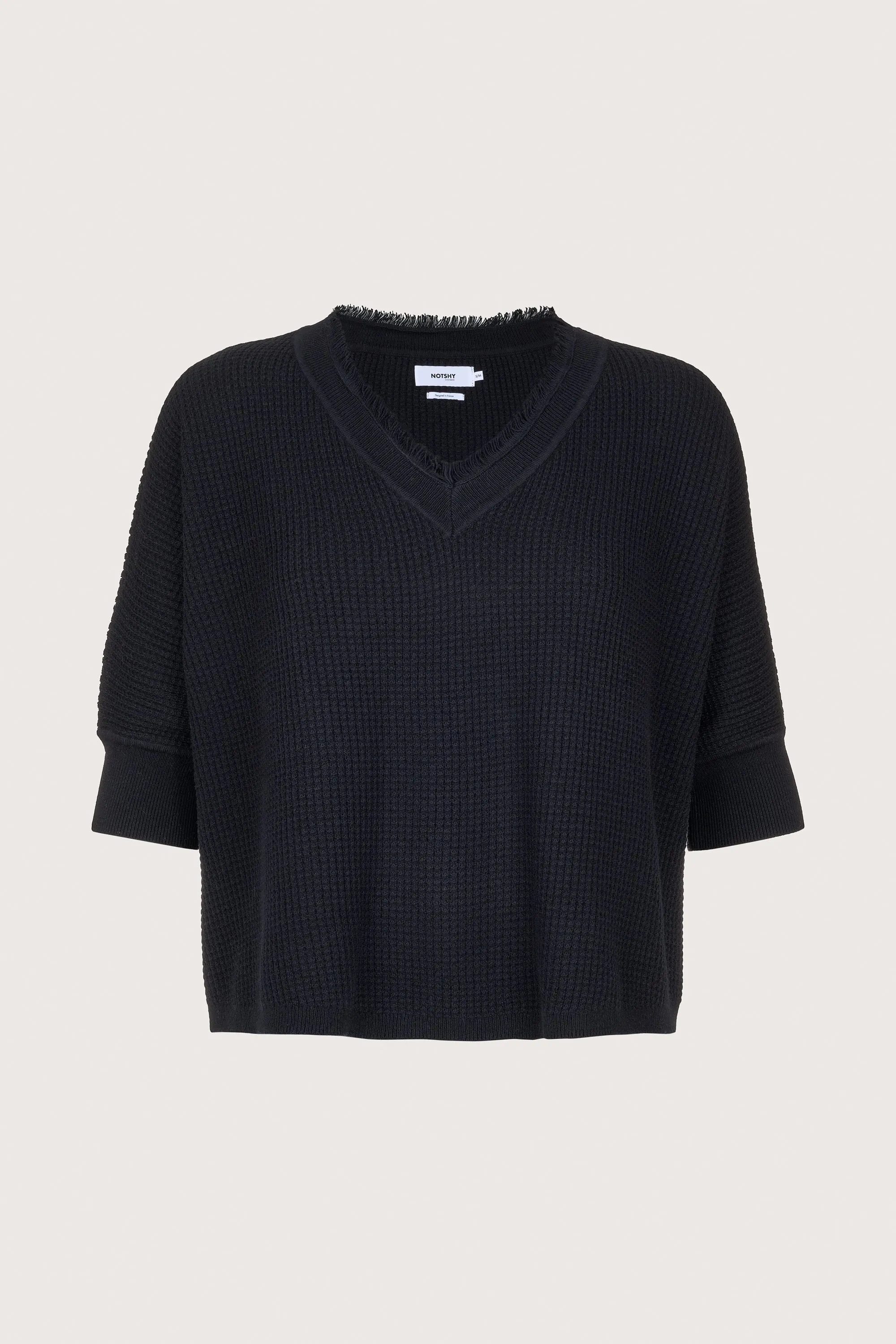 Leah V-Neck Jumper Black