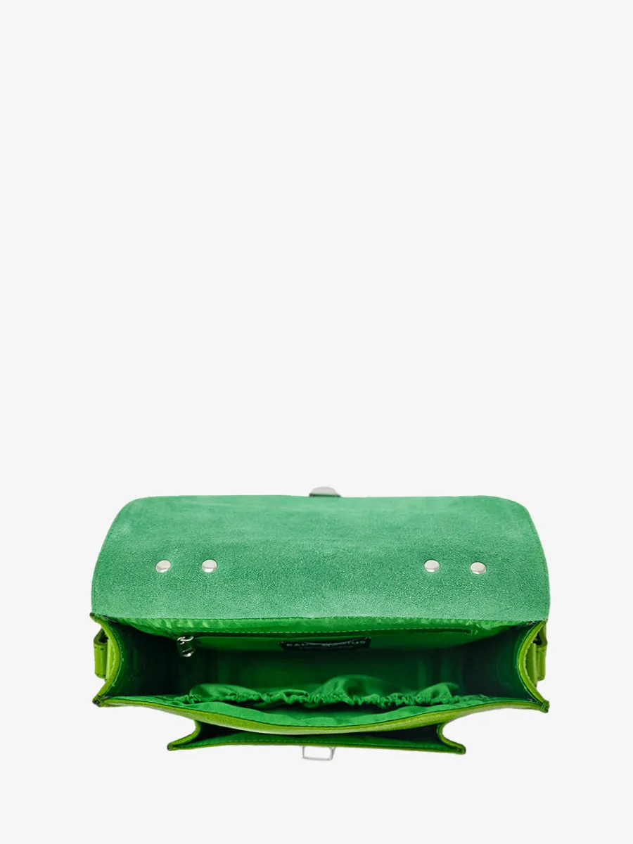 leather hand bag for woman Green - Mademoiselle George Absinthe | PAUL MARIUS