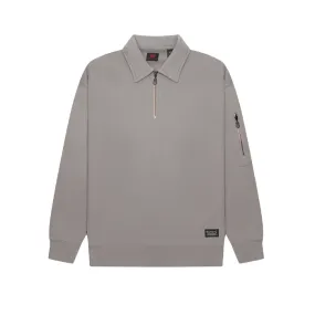 Levi's Skateboarding New Quarter Zip Pullover Cliff Grey