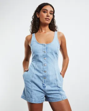 Levis Alek Denim Romper Indigo Stonewash