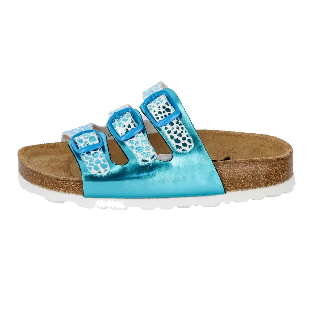 Lico - Bioline Trendy Slipper Kids turquoise white