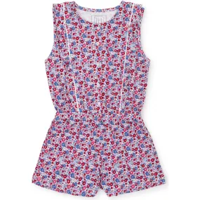 Lila + Hayes Lola Girls' Romper, Freedom Floral