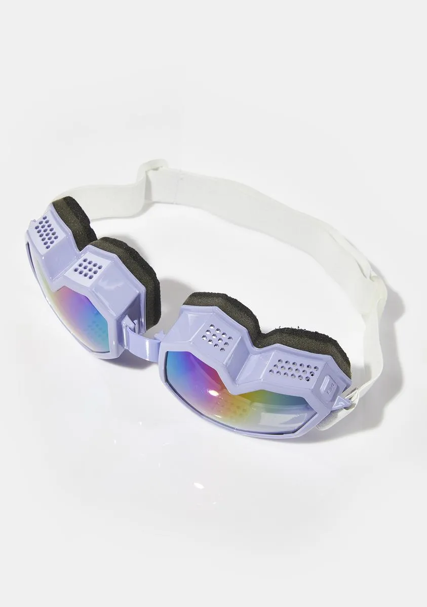 Lilac Heart Goggles-