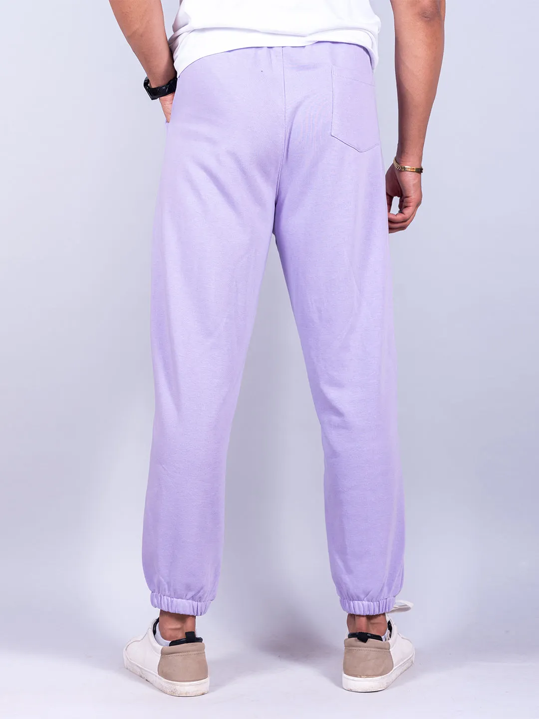 Lilac Tistabene Printed Cotton Joggers