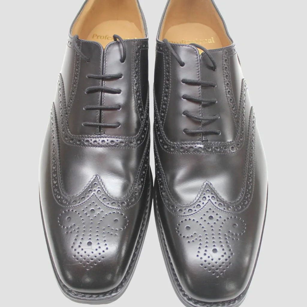 Loake Mens Shoes 262 Casual Formal Toe Cap Lace-Up Oxford Leather - UK 12