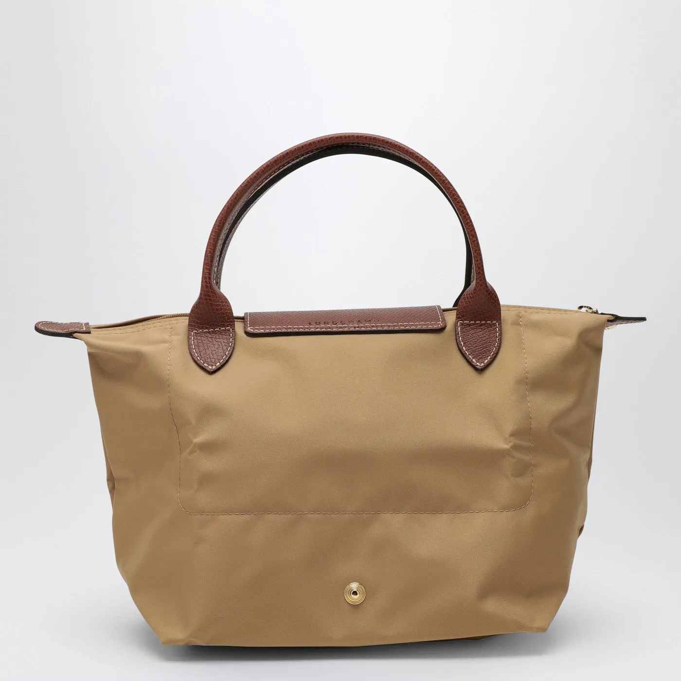 Longchamp    Longchamp Fawn Coloured Handbag Le Pliage S