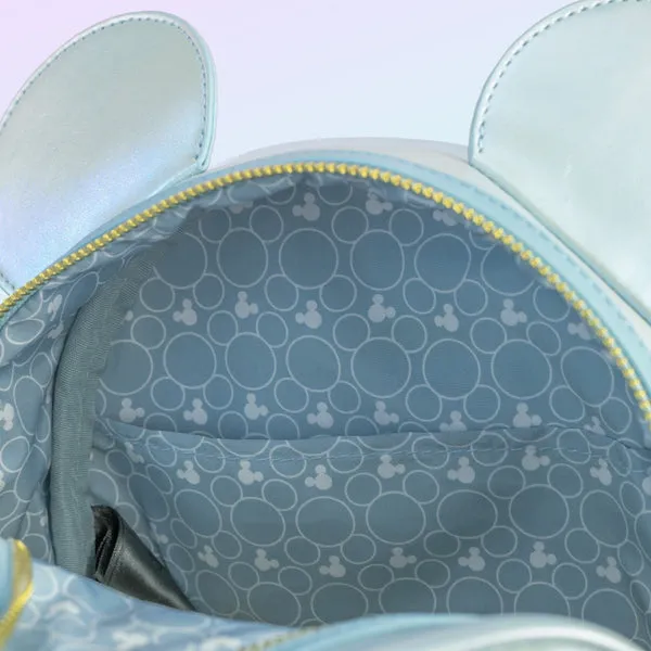 Loungefly x Disney Minnie Mouse Pearlescent Sky Quilted Mini Backpack