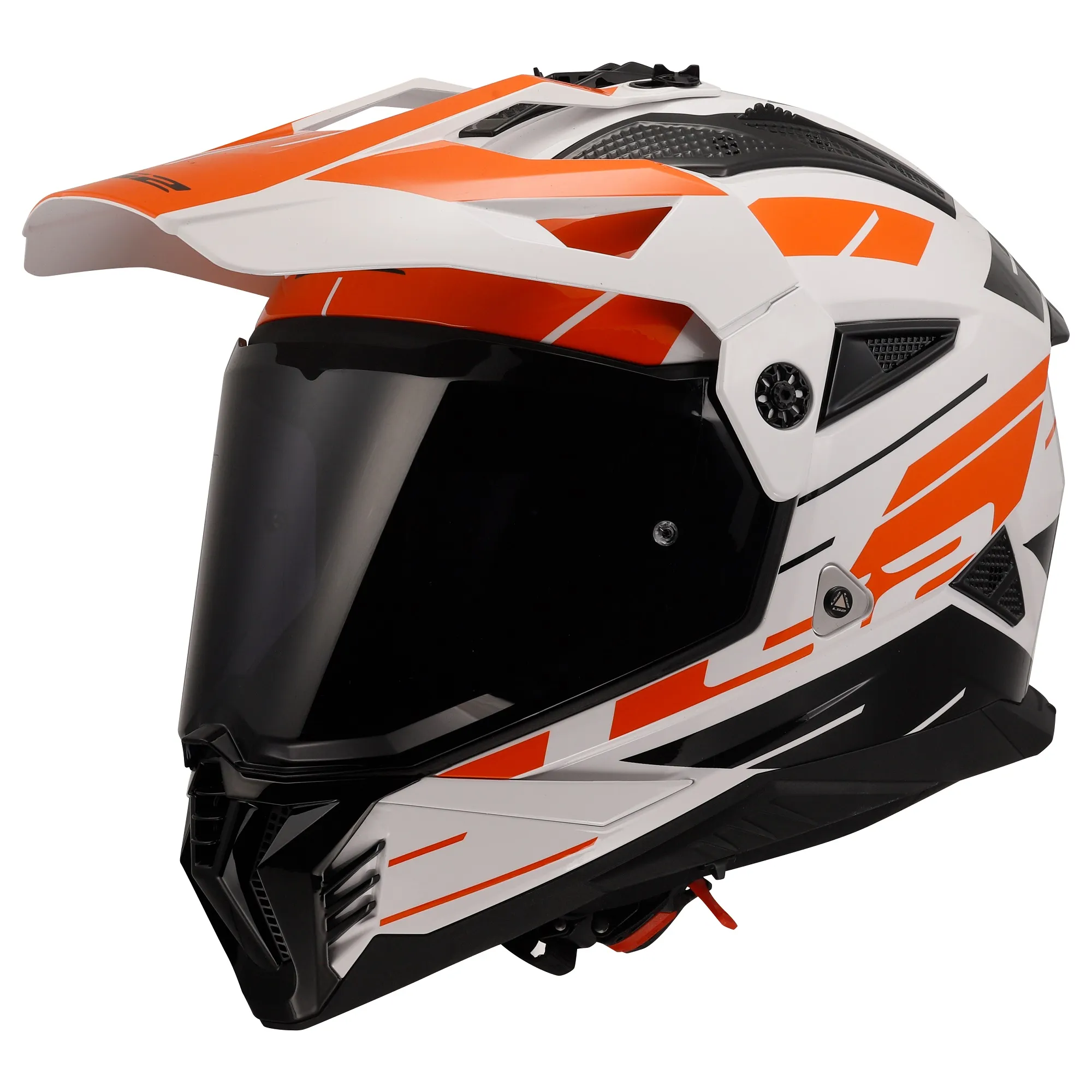 LS2 MX702 Pioneer II Namib Helmet - White/Orange