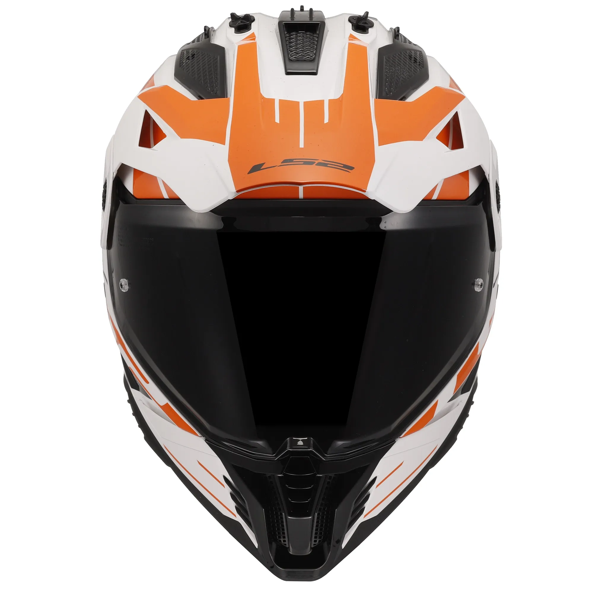 LS2 MX702 Pioneer II Namib Helmet - White/Orange