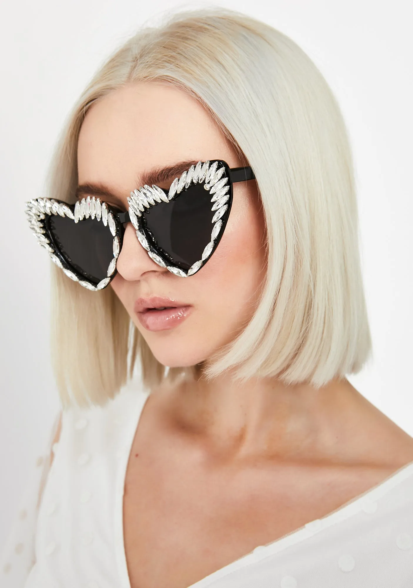 Lustrous Desire Heart Sunglasses-