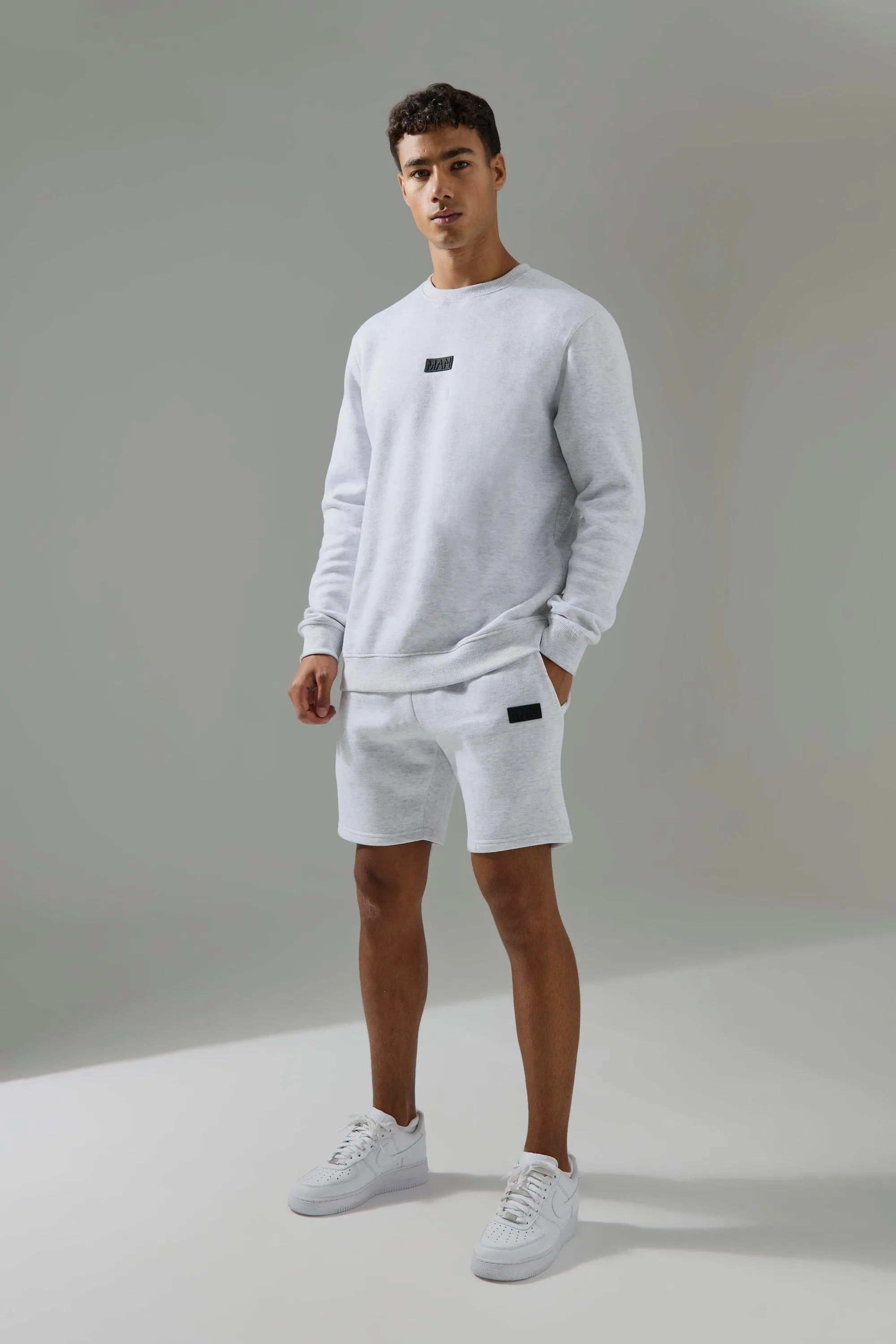 Man Active Sweatshirt & Short Tracksuit