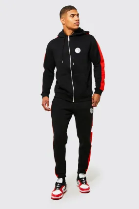 Man Zip Through Hooded Tracksuit