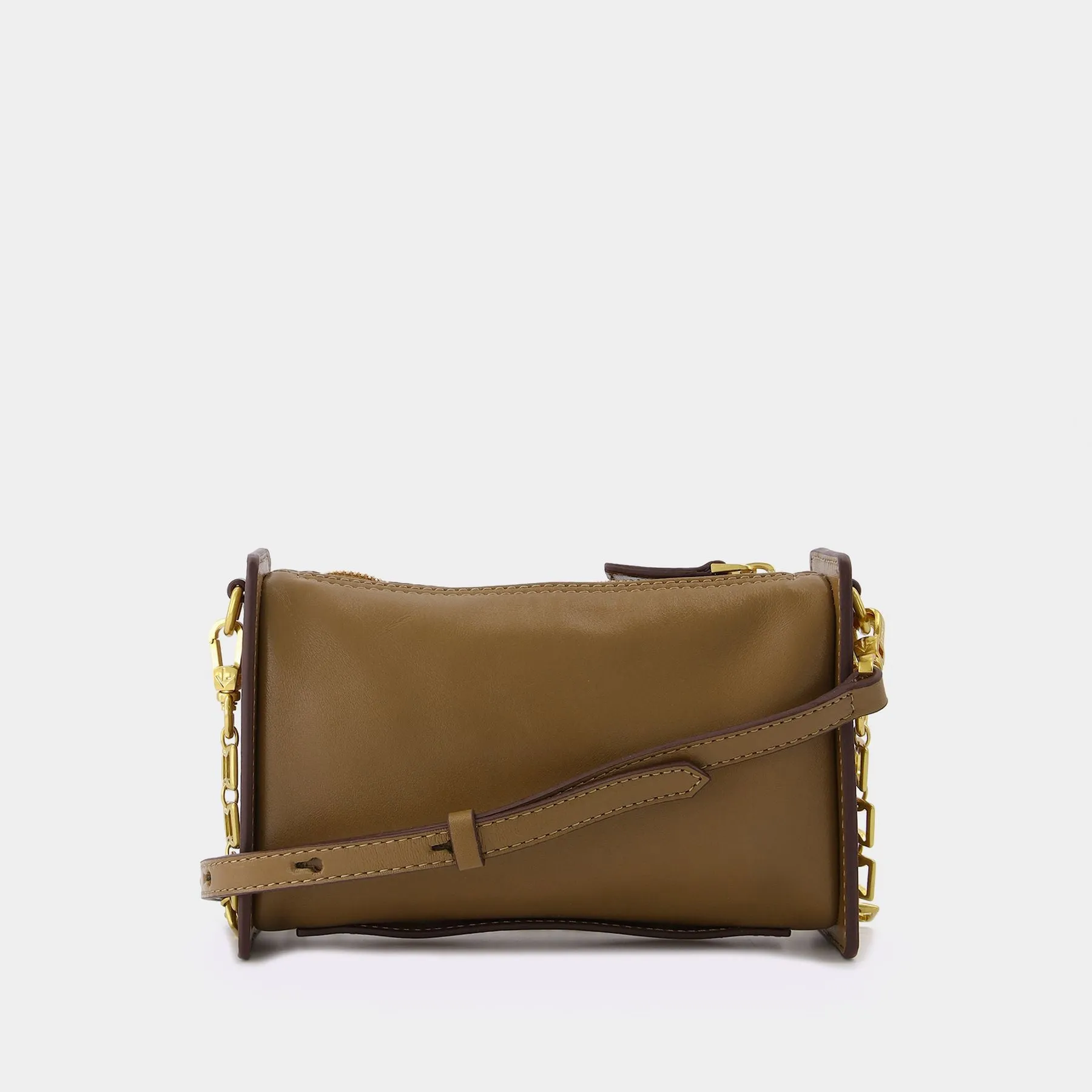 Manu Atelier  Mini Carmen Bag in Brown Leather