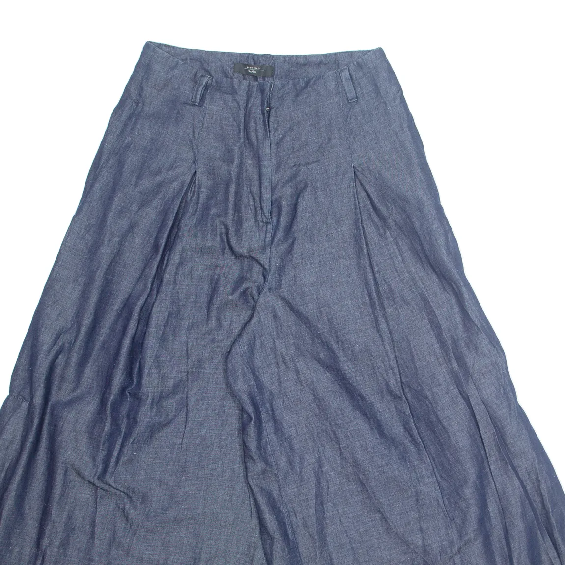 MAX MARA WEEKEND Chino Womens Trousers Blue Slim Wide-Leg W26 L23