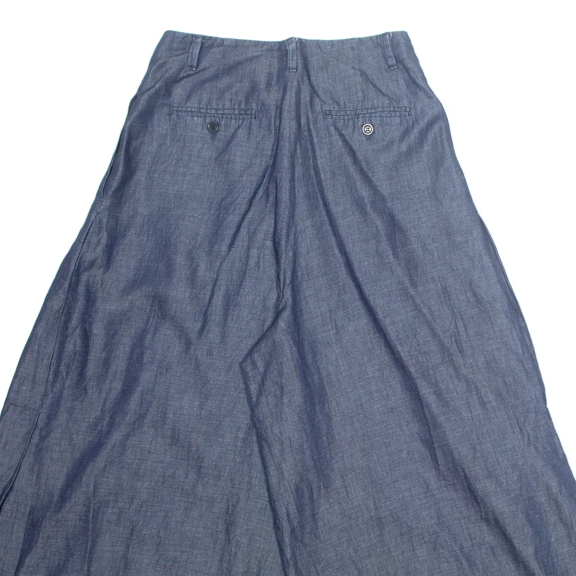 MAX MARA WEEKEND Chino Womens Trousers Blue Slim Wide-Leg W26 L23