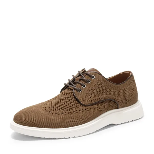 [MaxFlex Ease Breeze+] Men's Knitted Casual Wingtip Oxford Sneakers