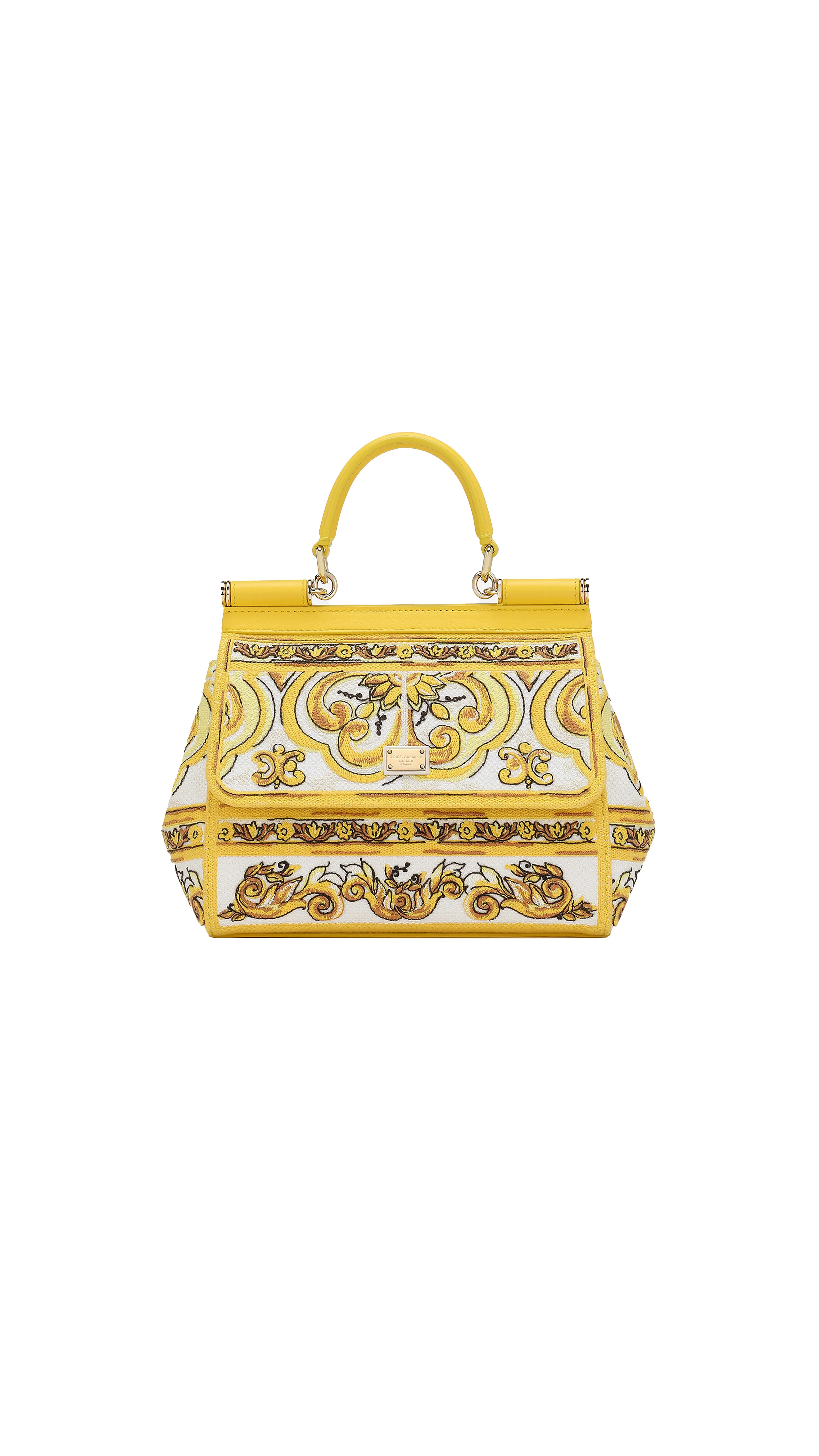 Medium Handbag - White\Yellow