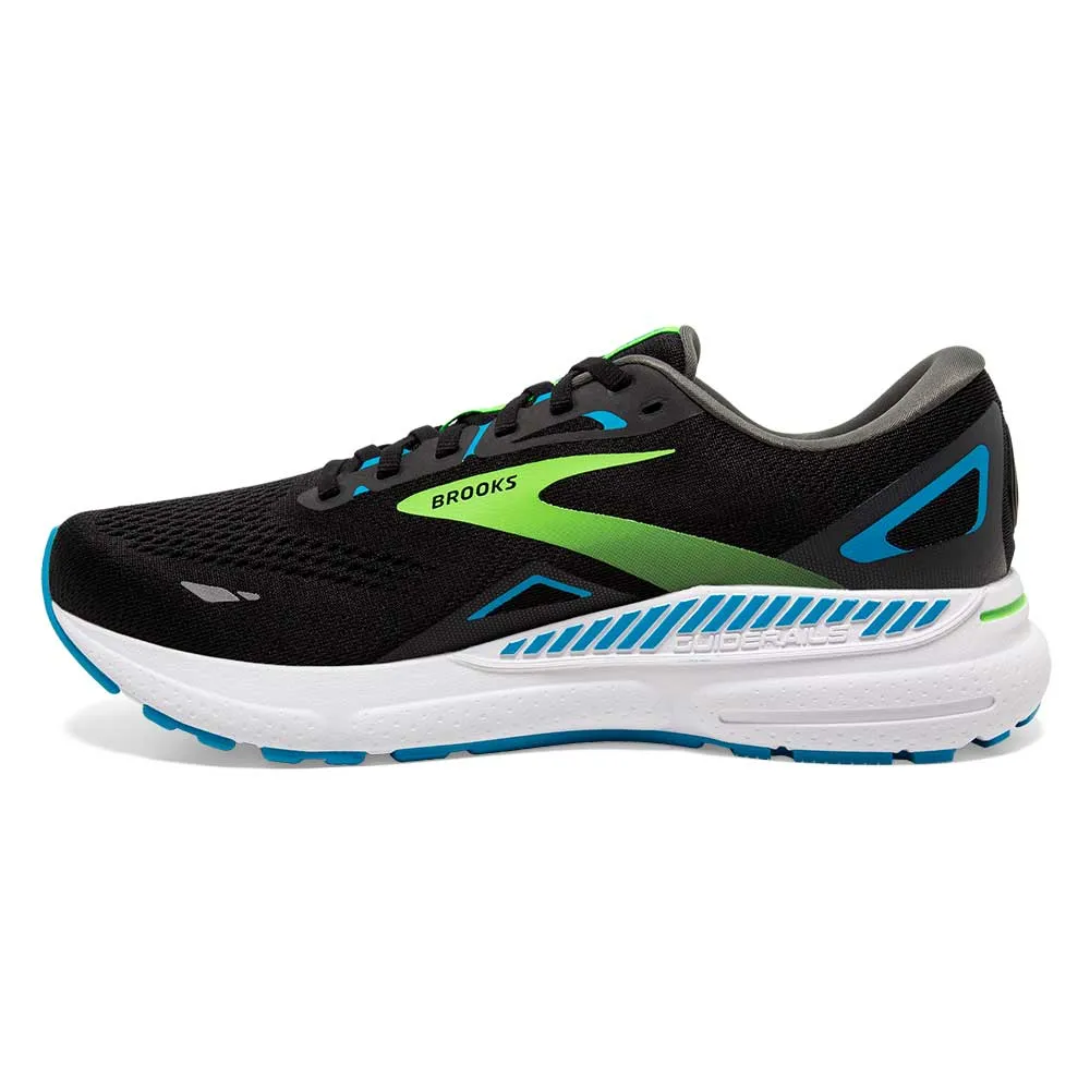 Men's Adrenaline GTS 23 Running Shoe - Black/Hawaiian Ocean/Green - Regular (D)