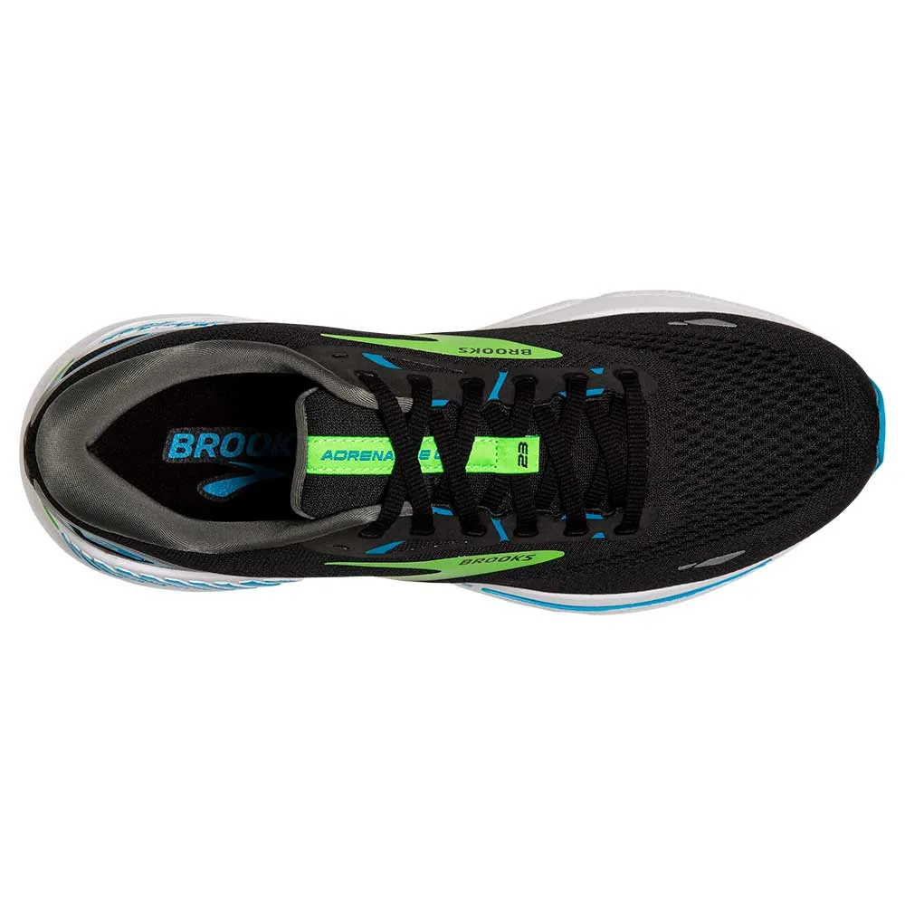 Men's Adrenaline GTS 23 Running Shoe - Black/Hawaiian Ocean/Green - Regular (D)