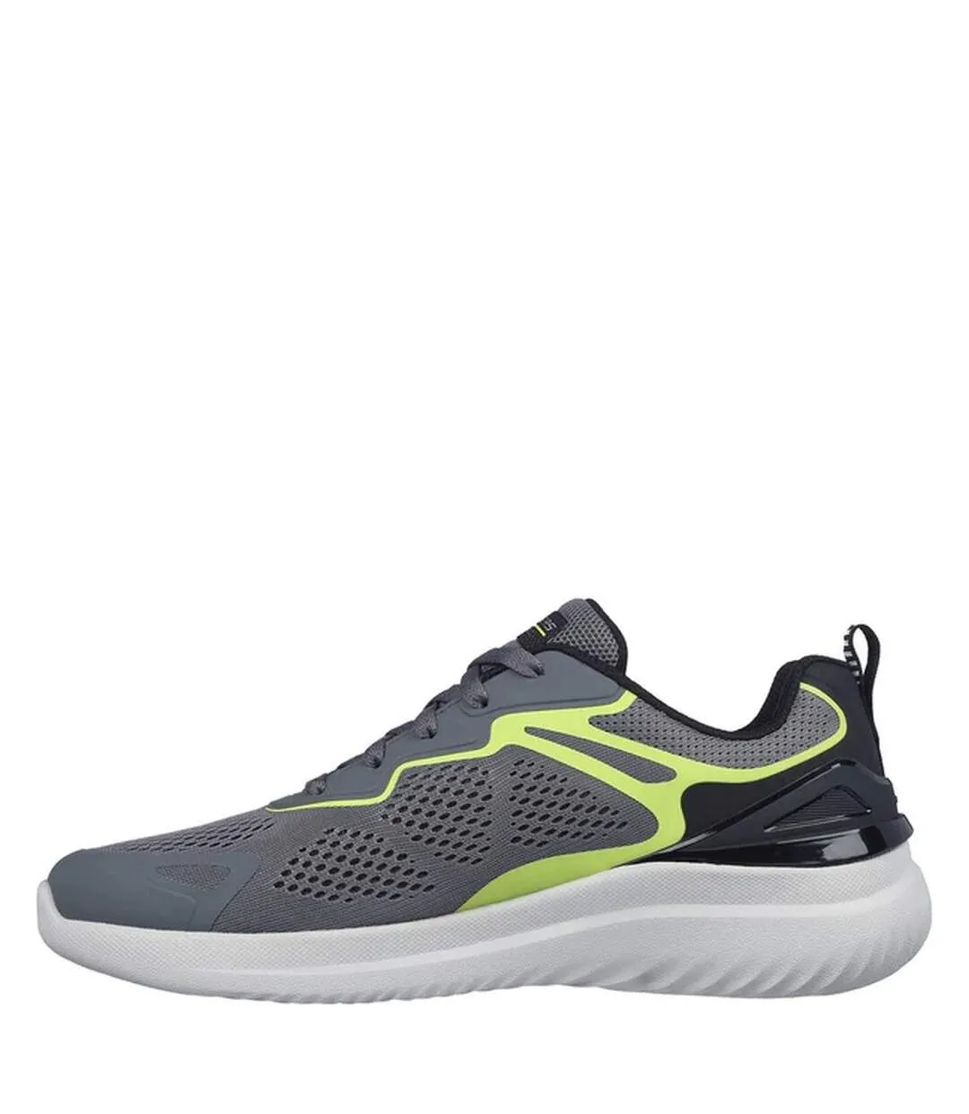 Mens bounder 2.0 andal trainers charcoal/lime Skechers