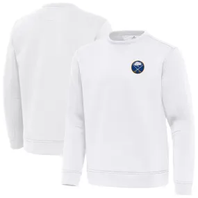 Men's Buffalo Sabres Antigua White Relevant Lightweight Pullover Sweatshirt