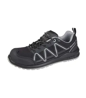 Mens safety trainers black/grey Grafters