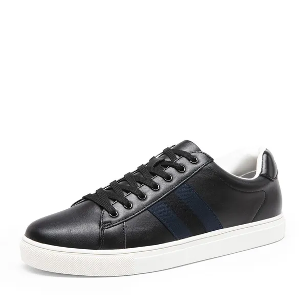 Men's Supportive Vegan Leather Fashion Sneakers