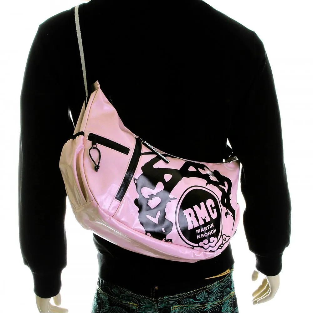 Mens Unisex Light Pink Shoulder Cyclist Fashion Bag