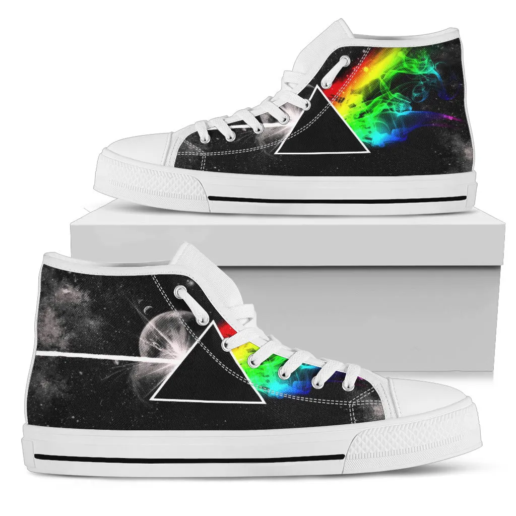 Men's/Women's  High Top Darkside of the Moon Sneakers